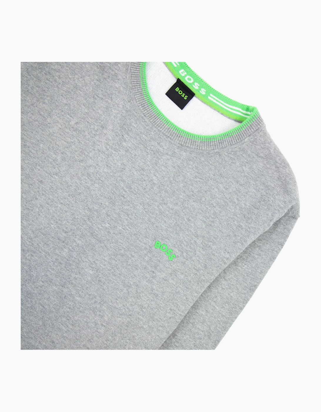 Hugo Boss Ritom Curved Logo Sweatshirt Grey 059