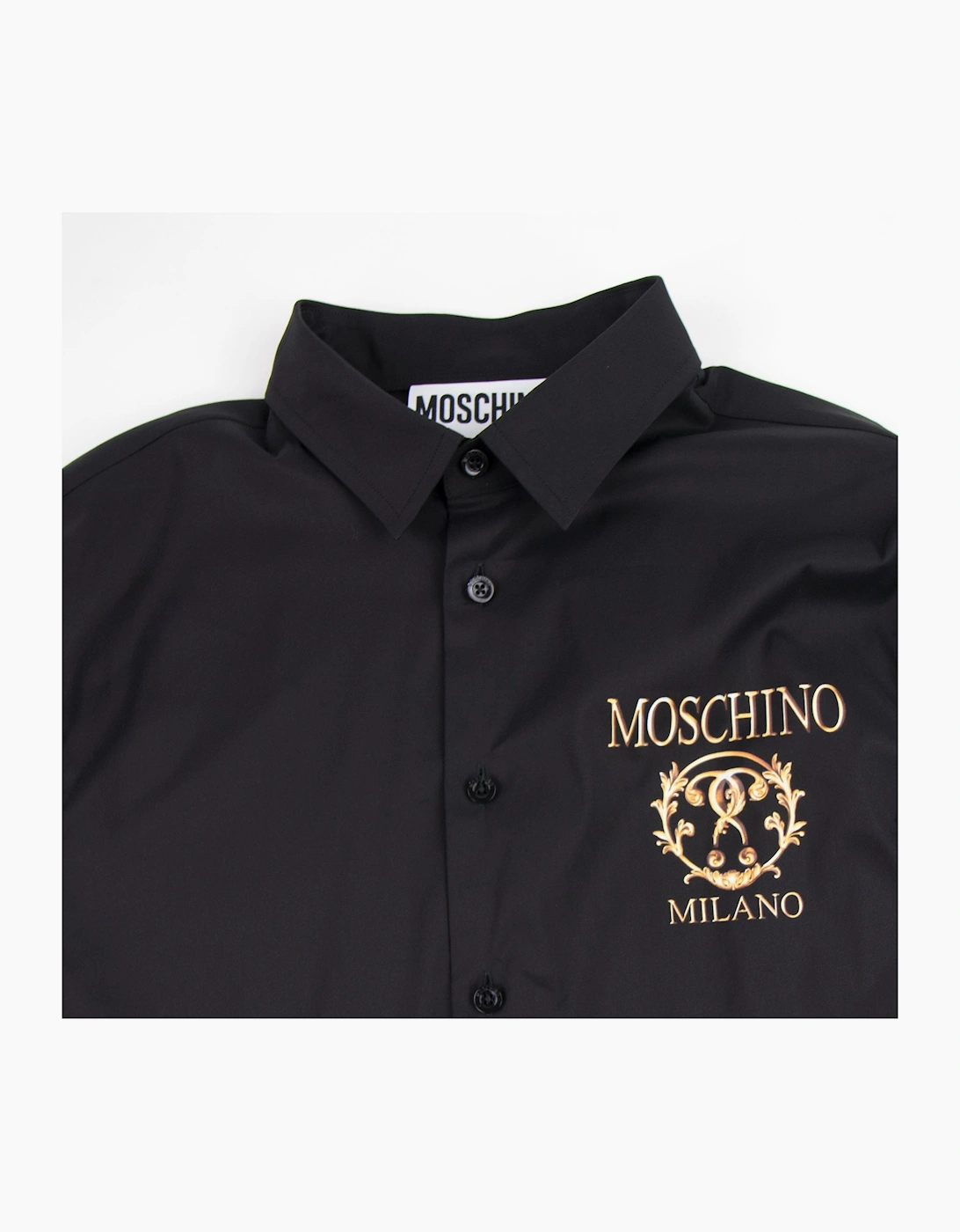 Moschino Couture Question Mark Poplin Shirt Black