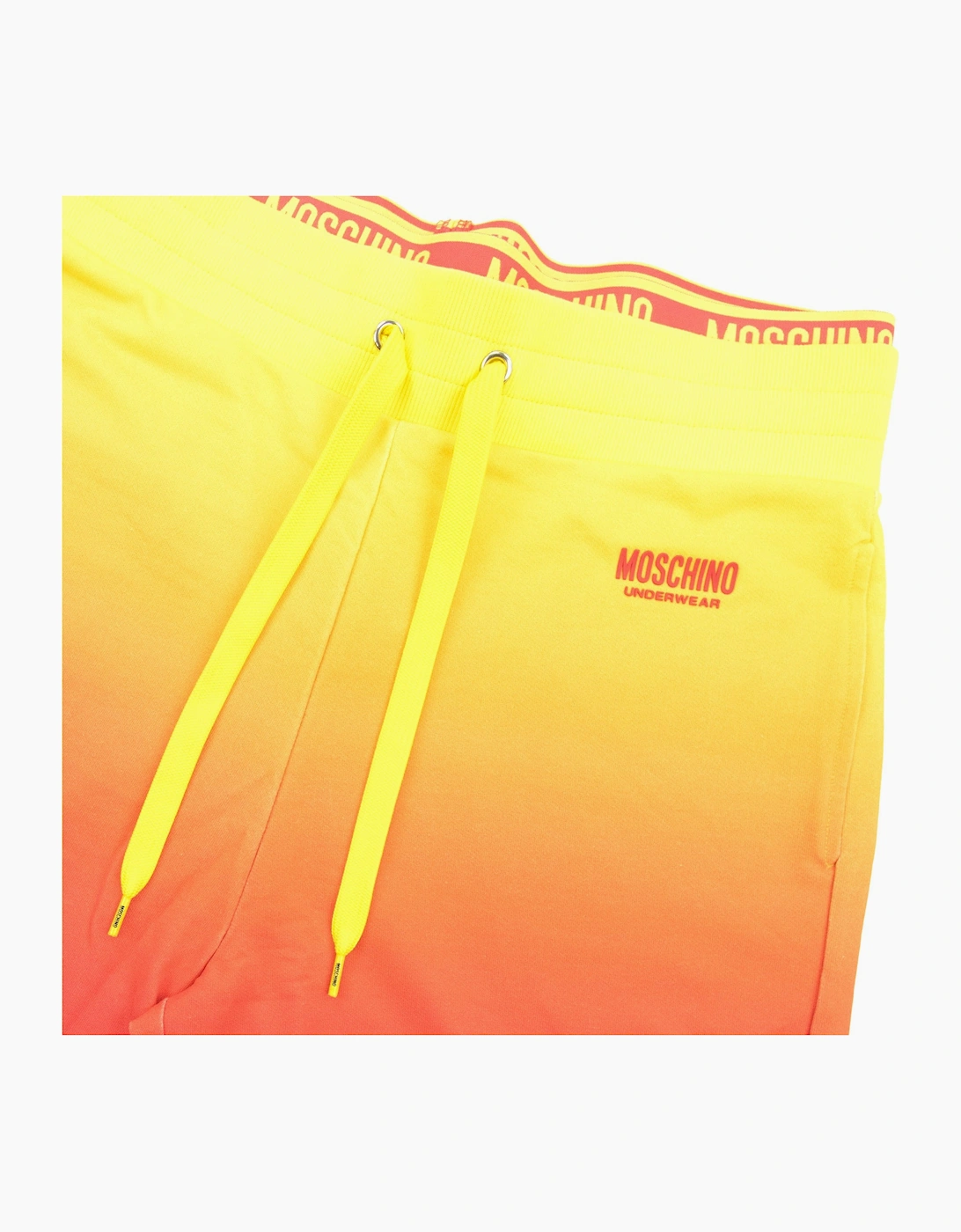 Moschino Underwear Waist Band Logo Bermuda Shorts Yellow/red