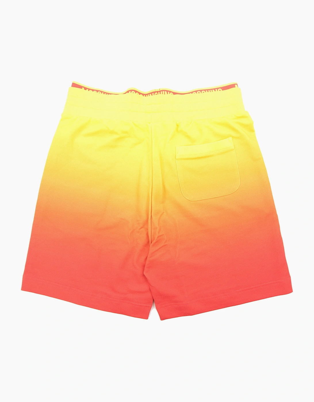 Moschino Underwear Waist Band Logo Bermuda Shorts Yellow/red
