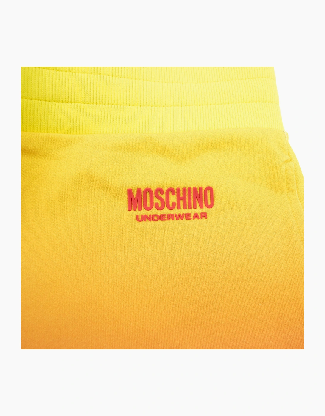 Moschino Underwear Waist Band Logo Bermuda Shorts Yellow/red