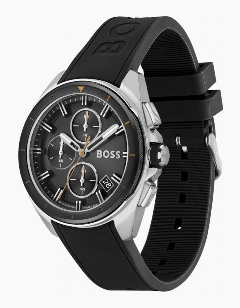 Hugo Boss Volane Rubber Strap Watch Black