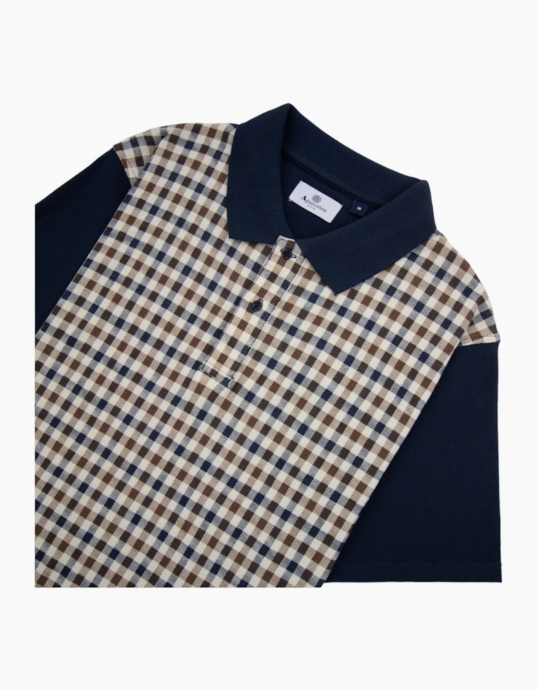 Aquascutum Iconic Front Polo Navy 11