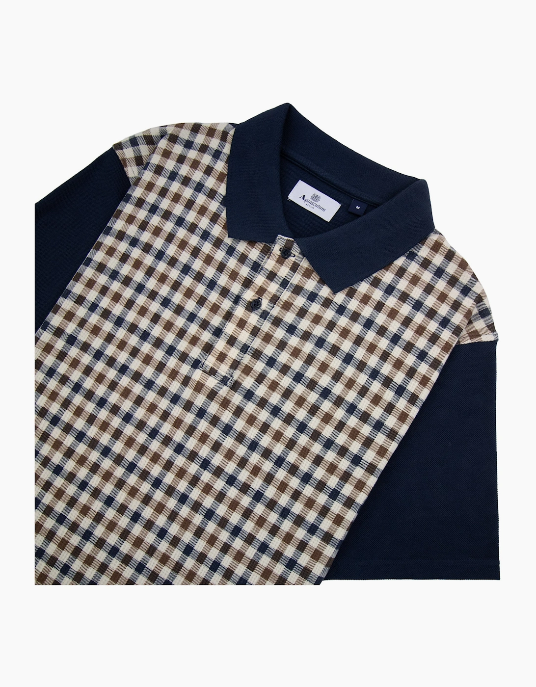 Aquascutum Iconic Front Polo Navy 11