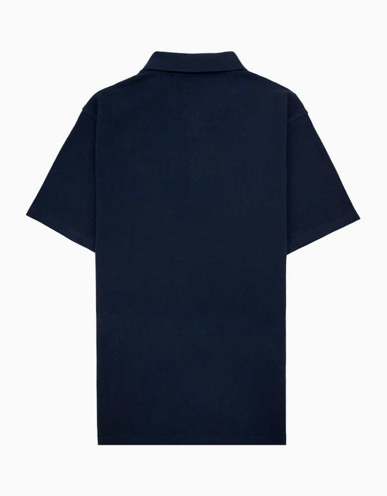 Aquascutum Iconic Front Polo Navy 11