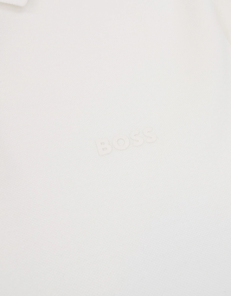 Hugo Boss Pio 1 Stretch Regular Fit Polo White 100