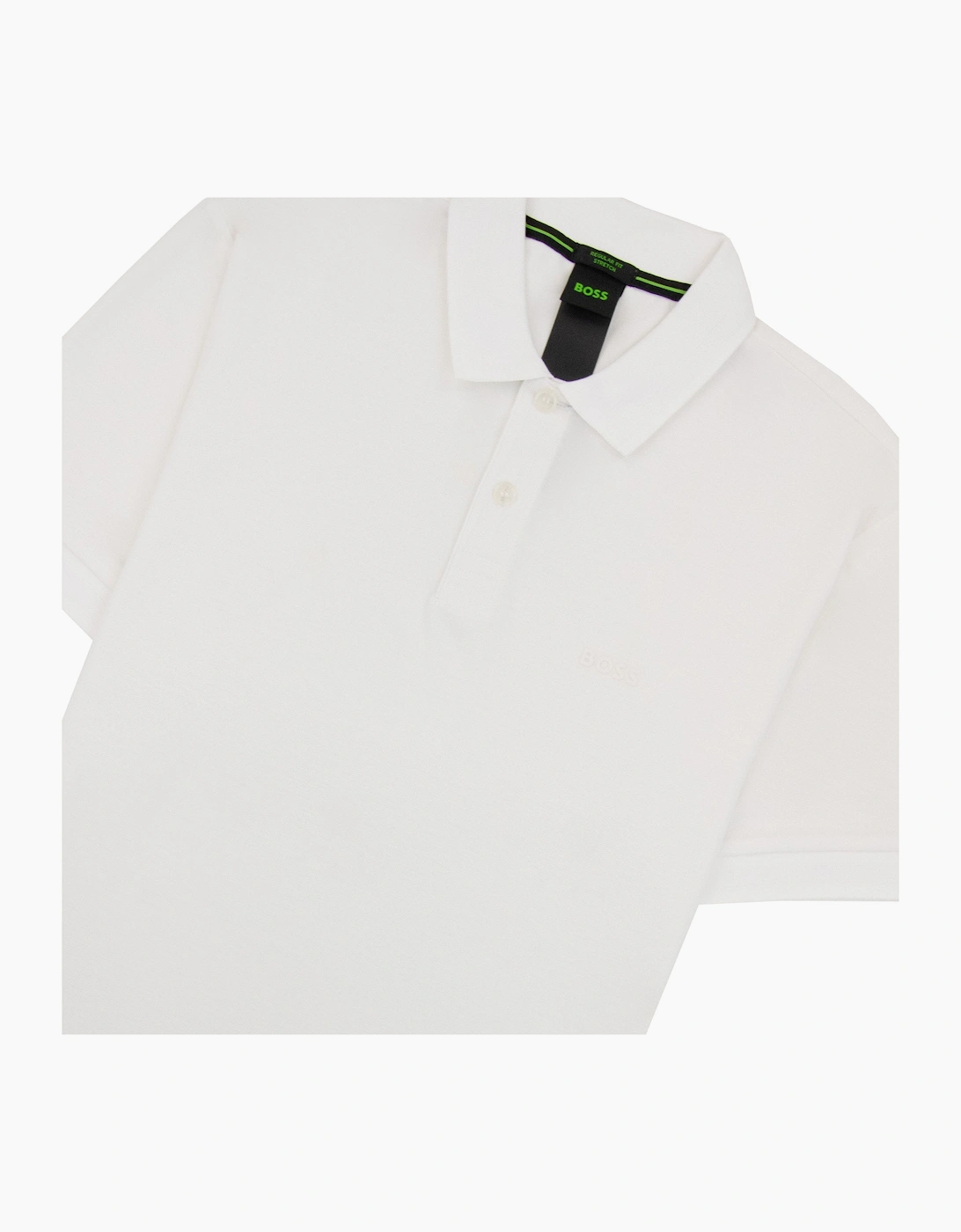 Hugo Boss Pio 1 Stretch Regular Fit Polo White 100