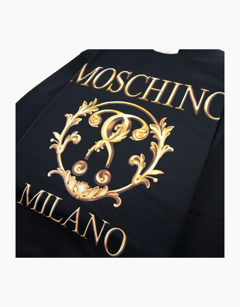 Moschino Couture Question Mark Technical Sweatshirt Black
