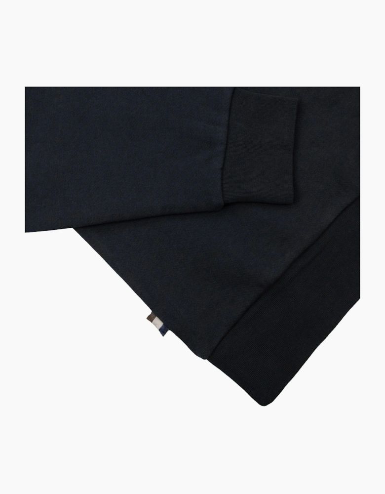 Aquascutum Cc Shoulder 1/4 Zip Sweatshirt 61 Black