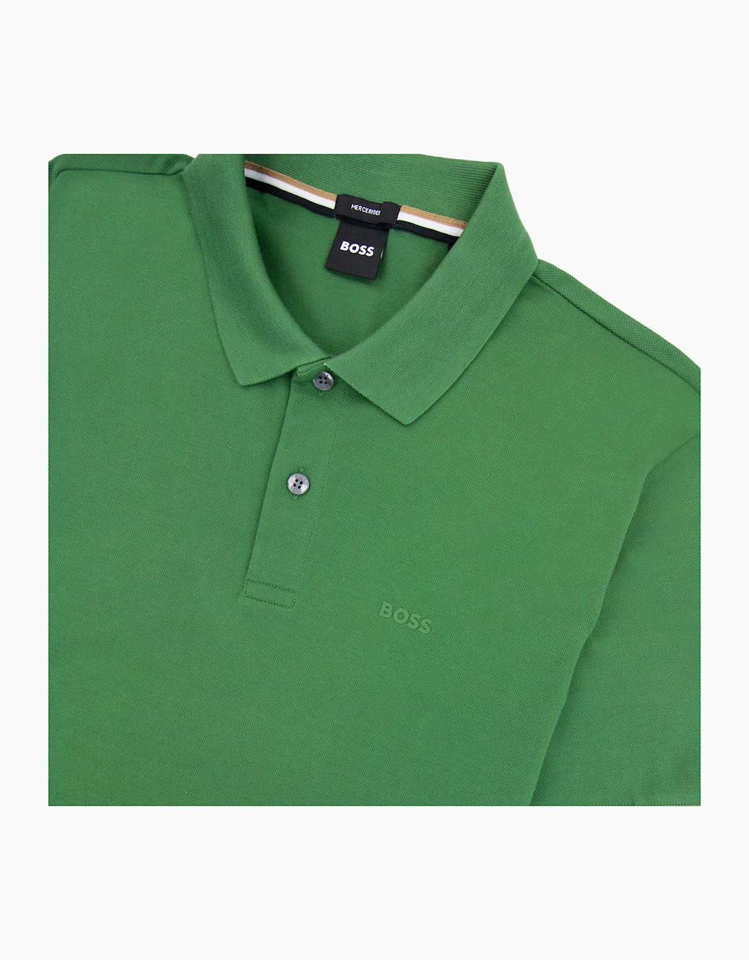 Hugo Boss Parlay 147 Mercerised Polo Shirt Forest Green 348