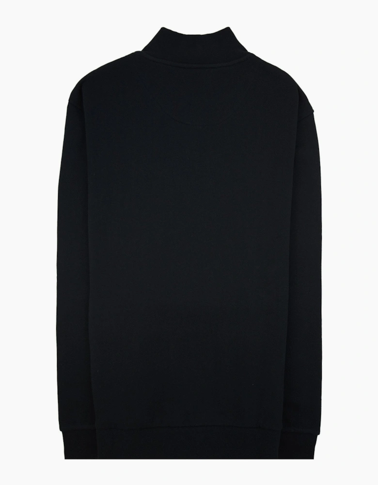 Aquascutum Cc Shoulder 1/4 Zip Sweatshirt 61 Black