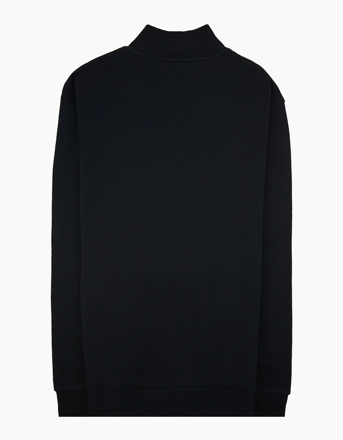 Aquascutum Cc Shoulder 1/4 Zip Sweatshirt 61 Black