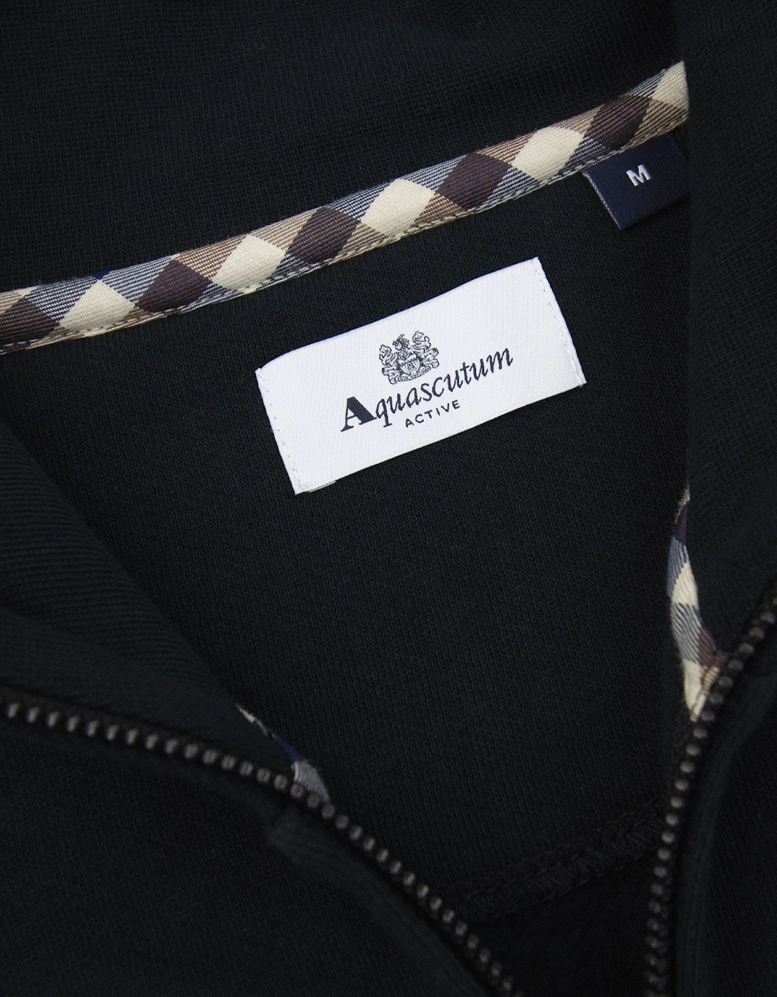 Aquascutum Cc Shoulder 1/4 Zip Sweatshirt 61 Black