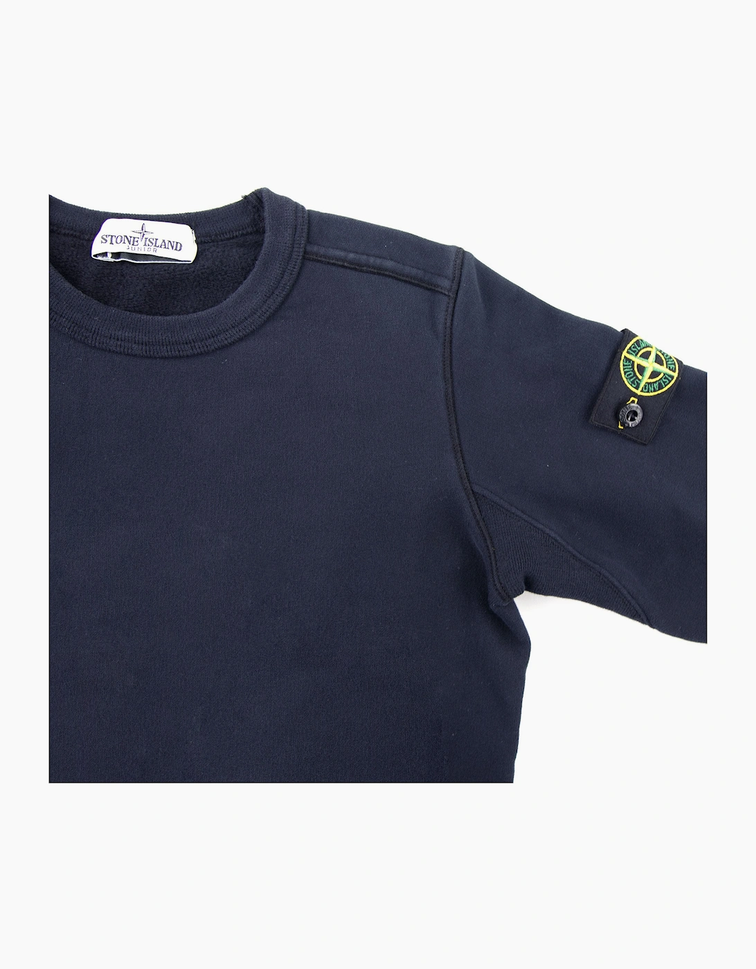 Stone Island Junior 60940 Crewneck Core Sweatshirt Navy Blue V0020