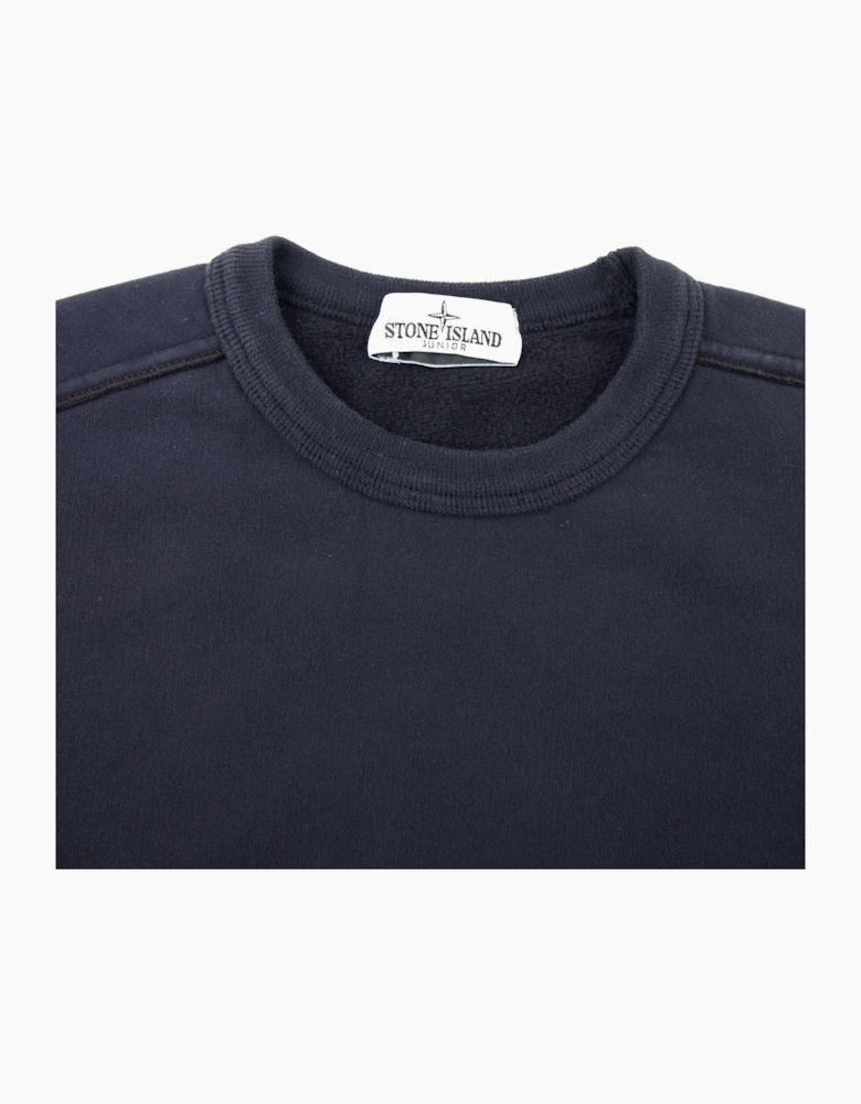 Stone Island Junior 60940 Crewneck Core Sweatshirt Navy Blue V0020