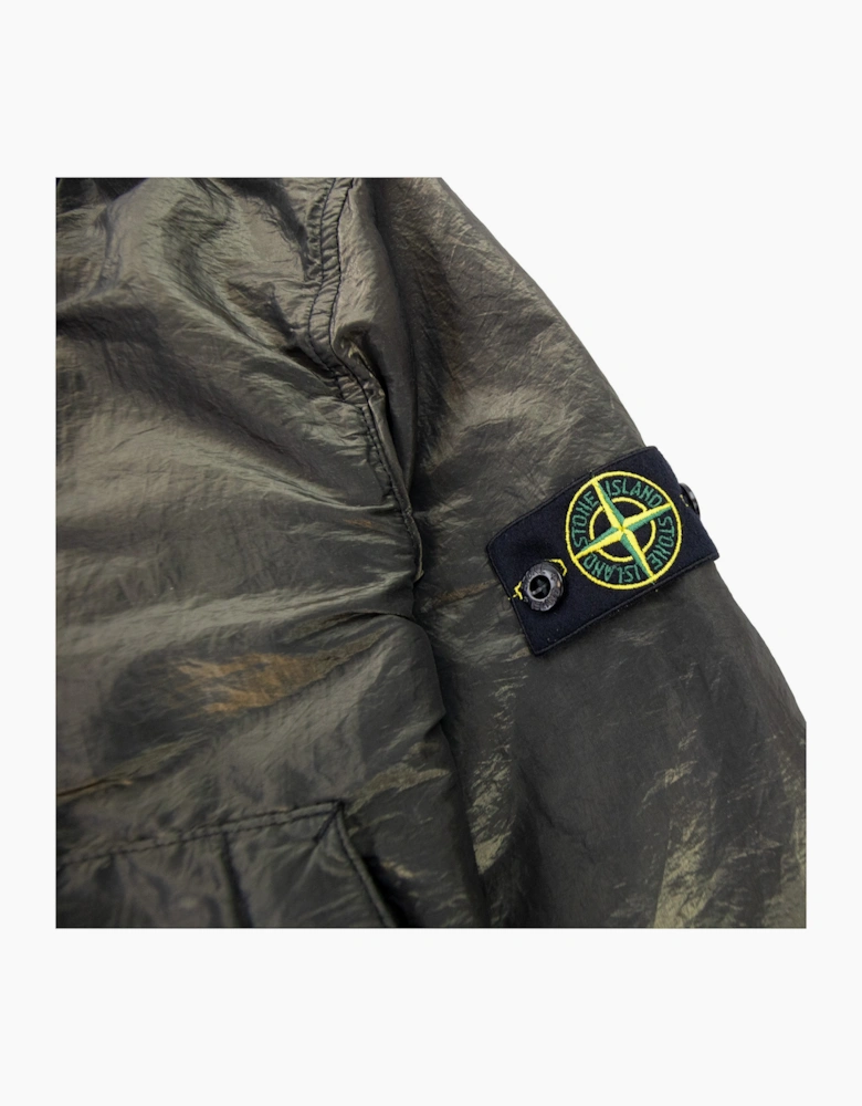 Stone Island Junior 40737 Iridescent Effect Bomber Jacket Khaki V2029