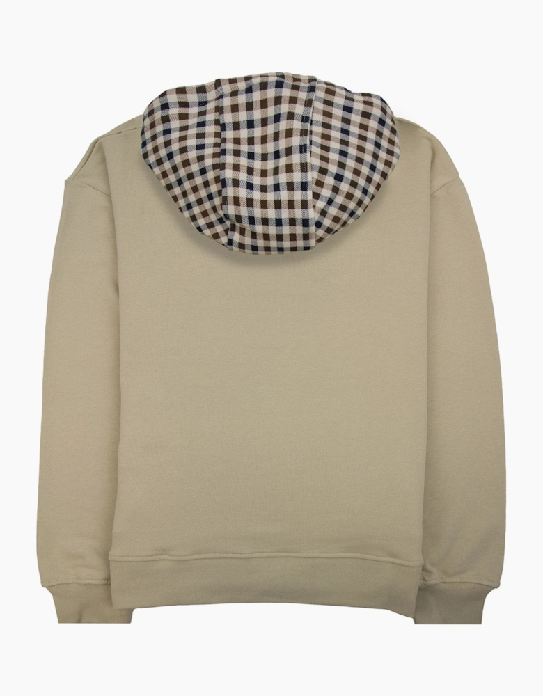 Aquascutum Club Check Hoodie Beige 03