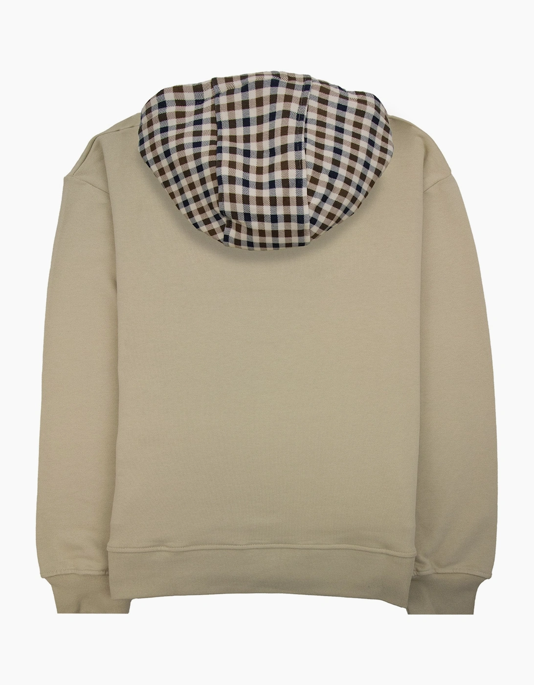 Aquascutum Club Check Hoodie Beige 03