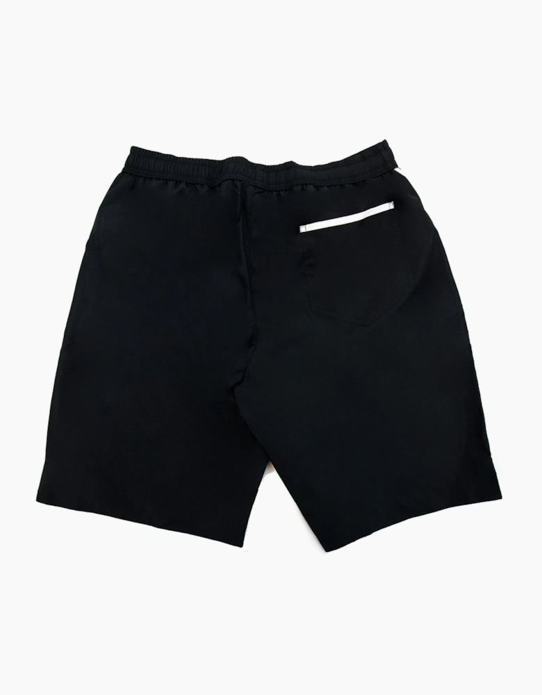 Moschino Underwear Double Question Mark Longwear Nylon Shorts Black
