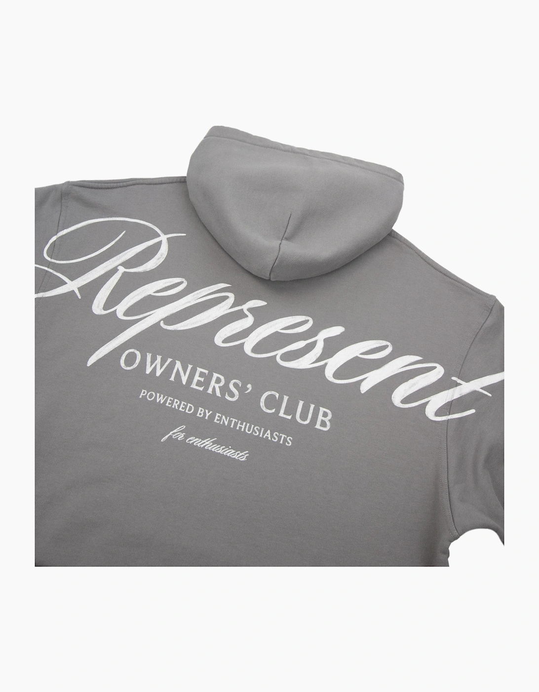 Represent Owners Club Script Hoodie Slate