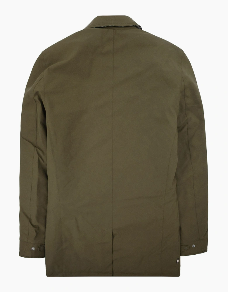 Aquascutum Shell Active Mid Trench Coat Army Green 06