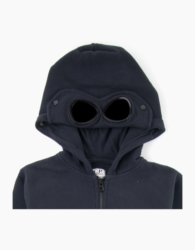 Cp Company Undersixteen Basic Fleece Goggle Hooded Sweatshirt Navy 888