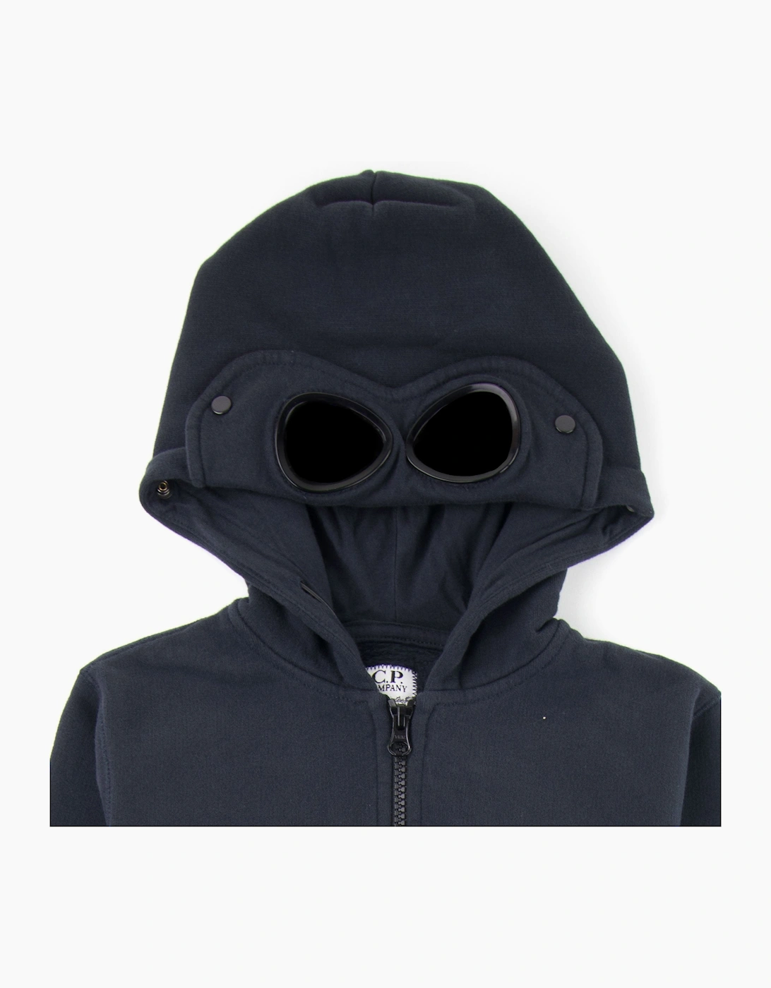 Cp Company Undersixteen Basic Fleece Goggle Hooded Sweatshirt Navy 888