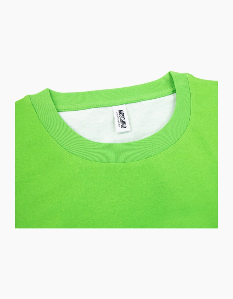 Moschino Underwear Logo Tape Lounge T Shirt Green/yellow