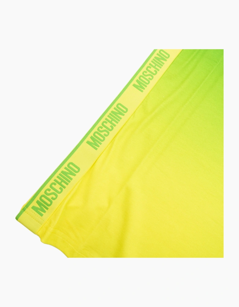 Moschino Underwear Logo Tape Lounge T Shirt Green/yellow