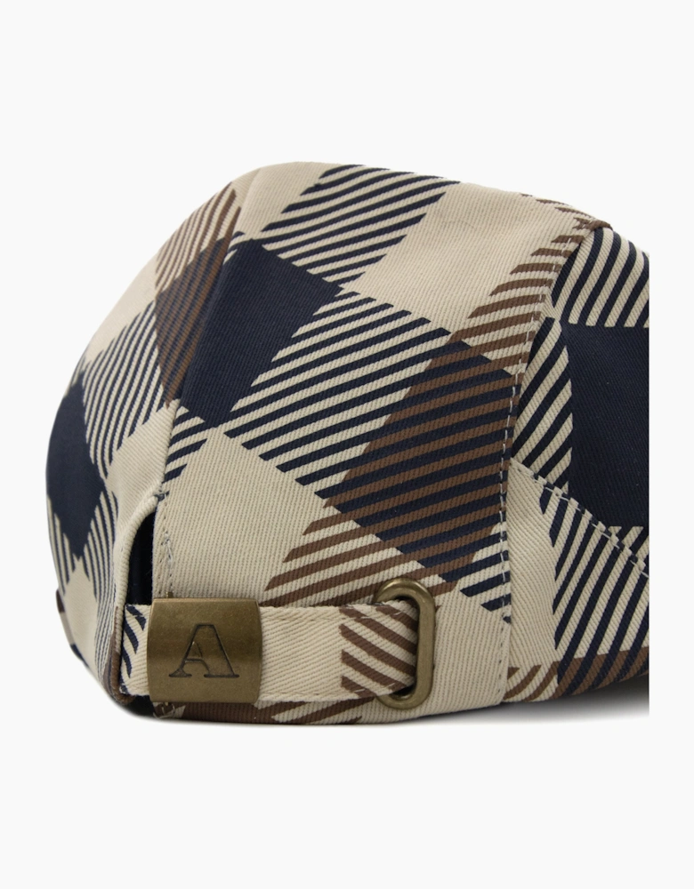 Aquascutum Macro Iconic Flat Cap Macro Club Check 30