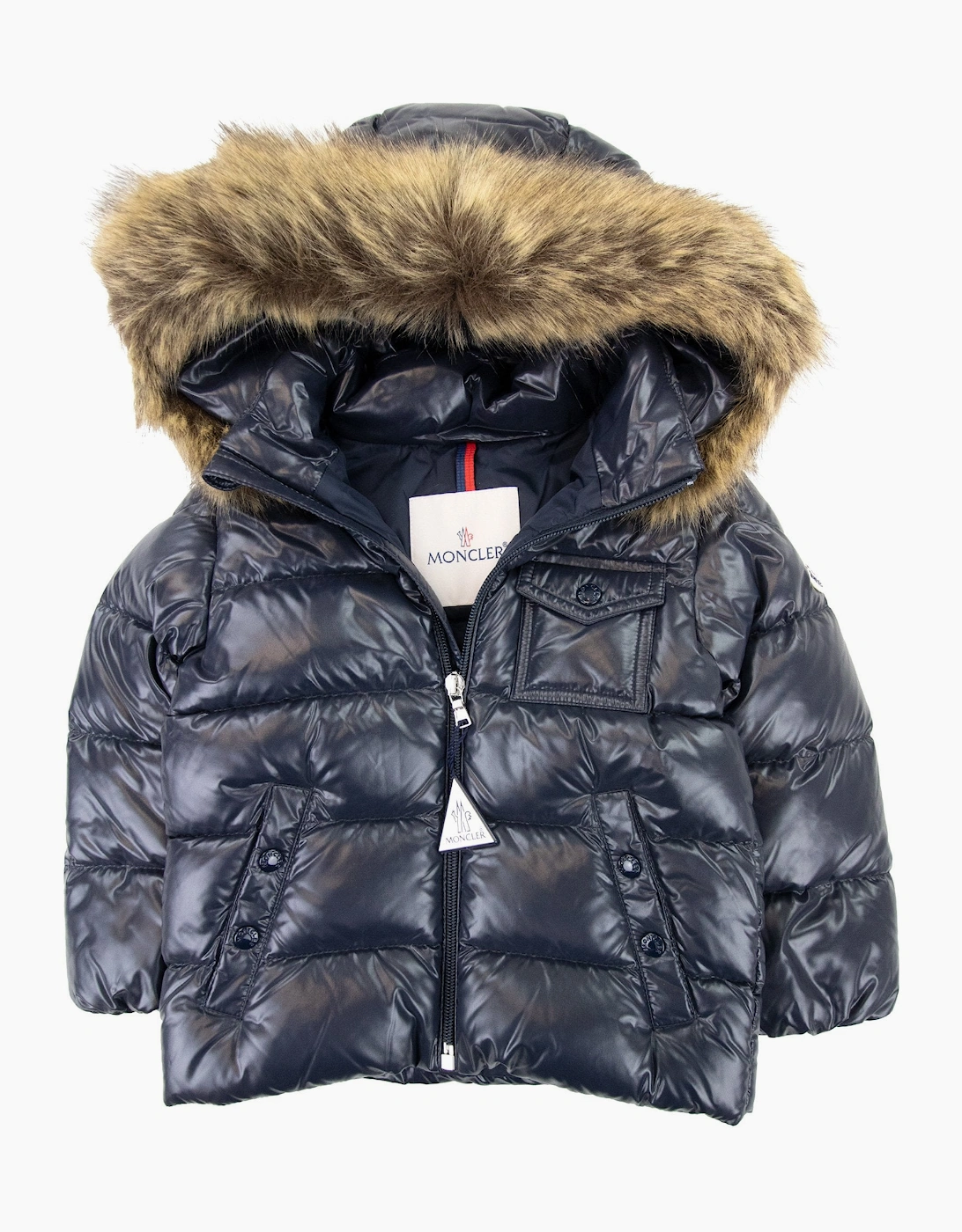 Moncler Junior Kf Down Jacket Navy 742