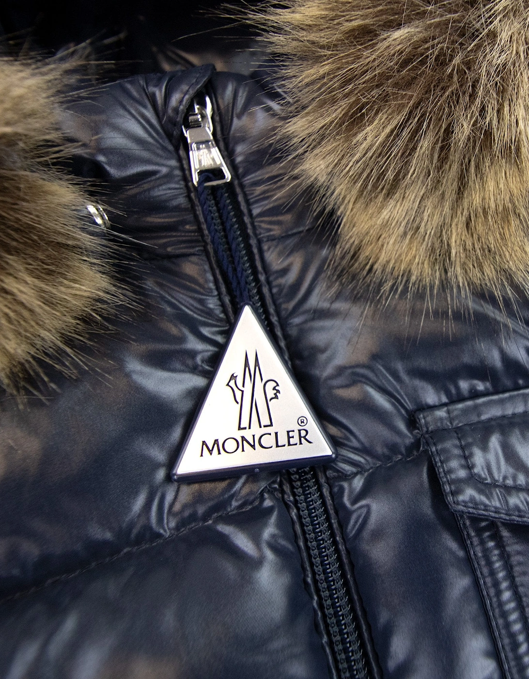 Moncler Junior Kf Down Jacket Navy 742
