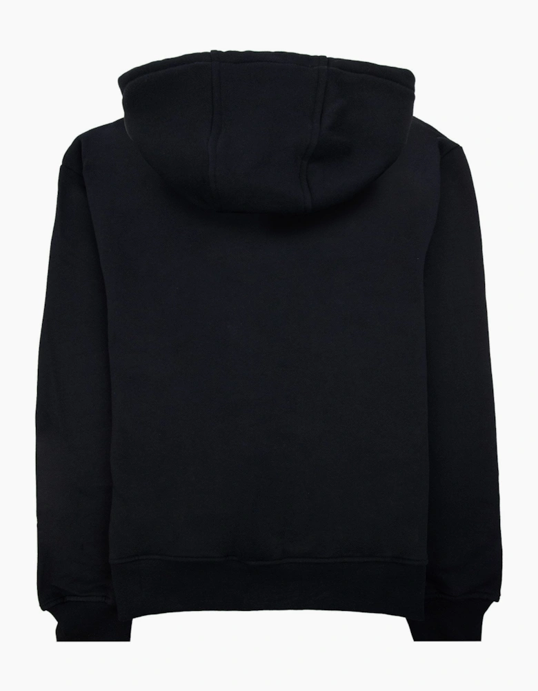 Aquascutum Small Logo Full Zipped Hoodie Black 16