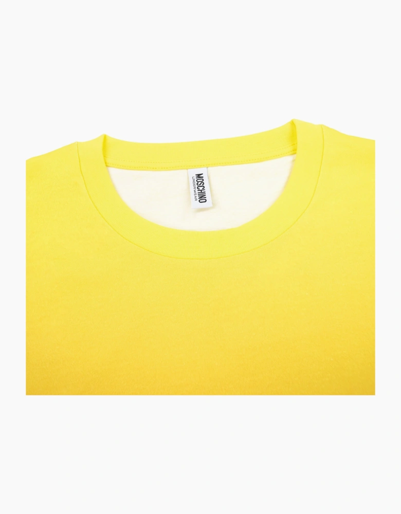 Moschino Underwear Logo Tape Lounge T Shirt Yellow/red
