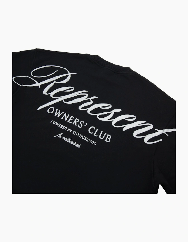 Represent Owners Club Script Sweater Black