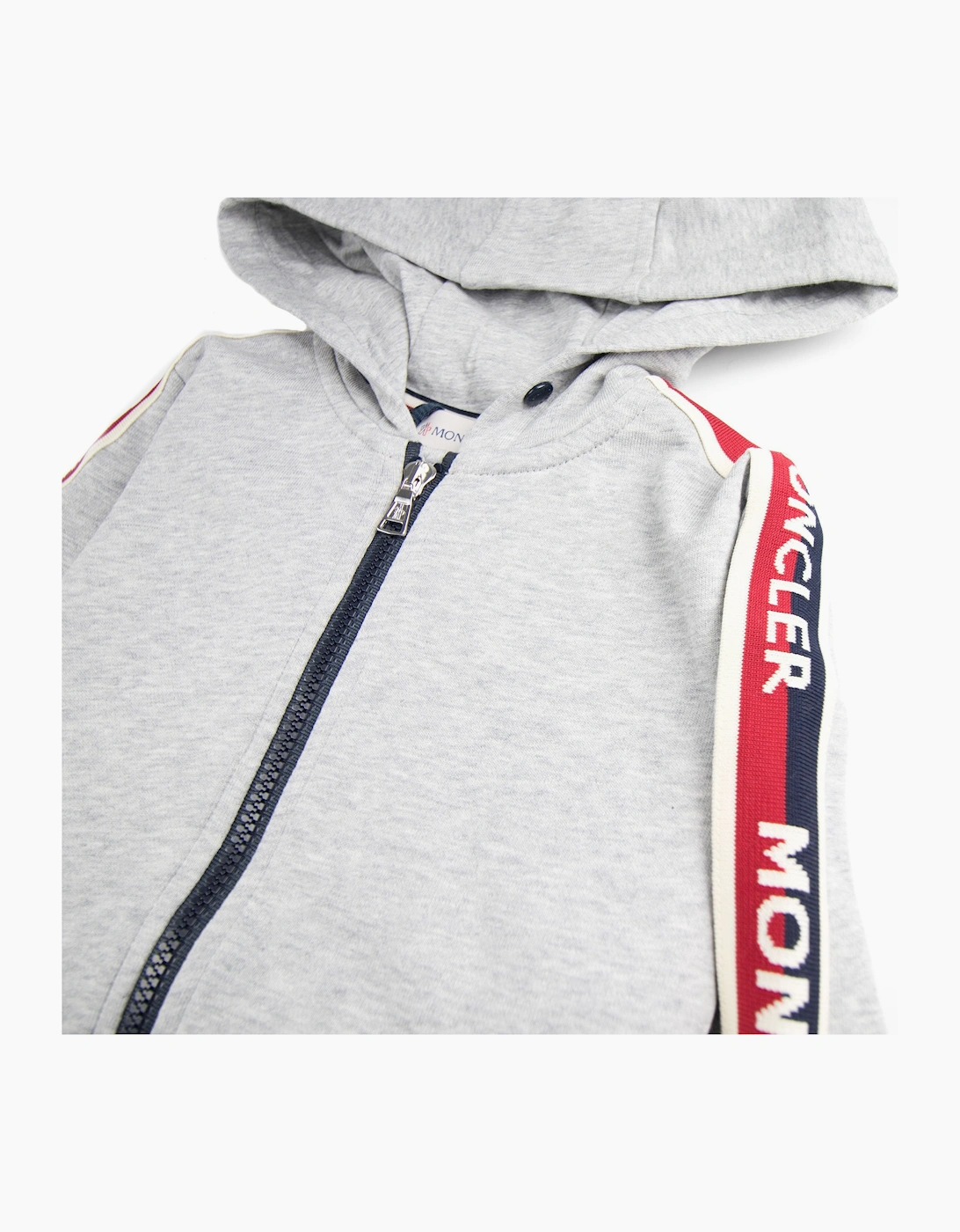 Moncler Junior Tracksuit Light Grey
