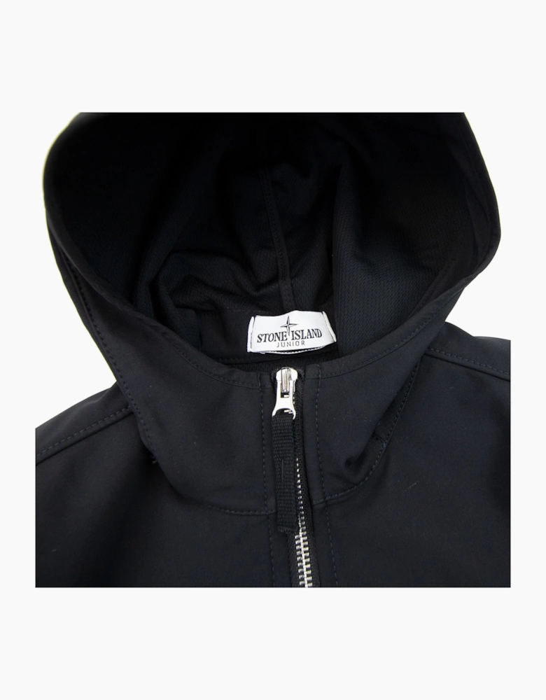 Stone Island Junior 640134 Light Soft Shell-r Jacket Black V0029