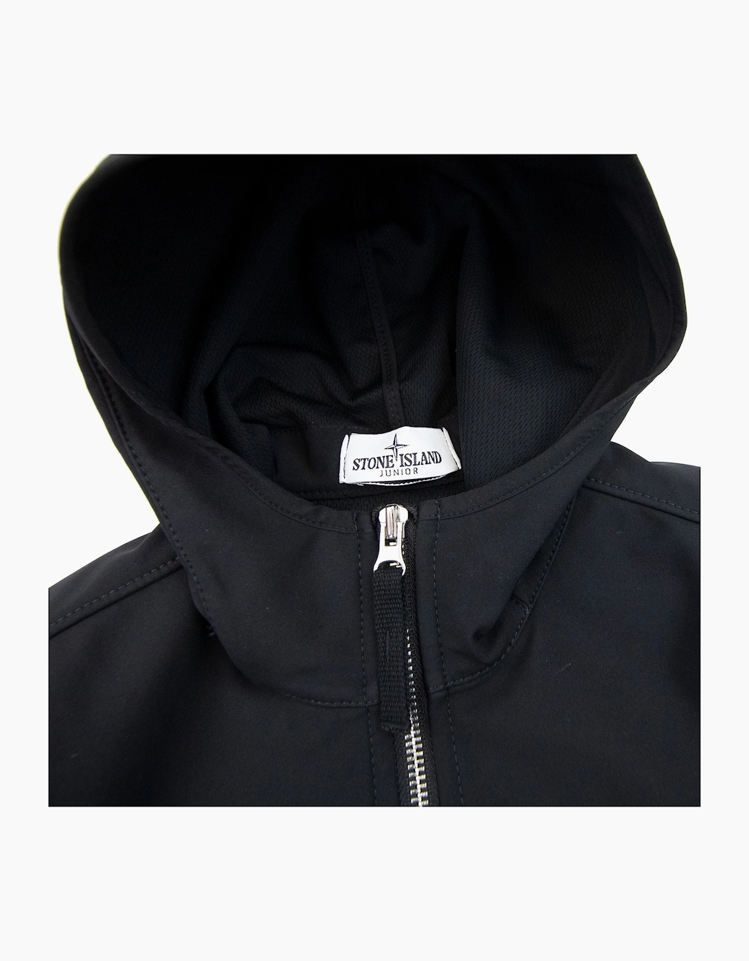 Stone Island Junior 640134 Light Soft Shell-r Jacket Black V0029