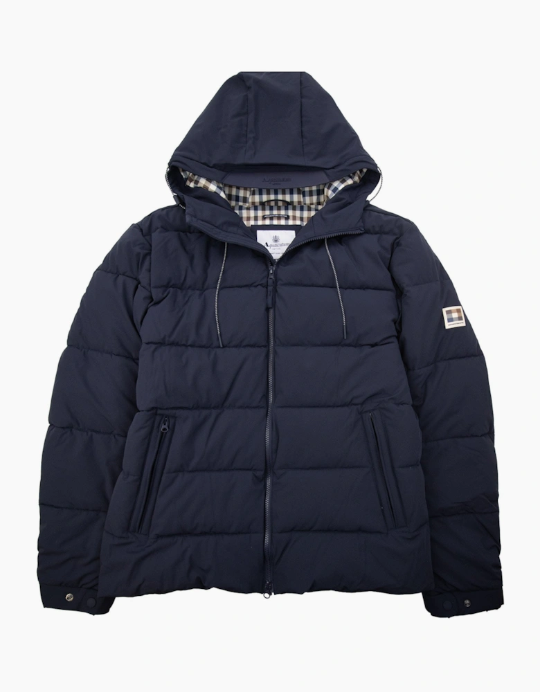 Aquascutum Sp Hooded Puffer Jacket Navy 11