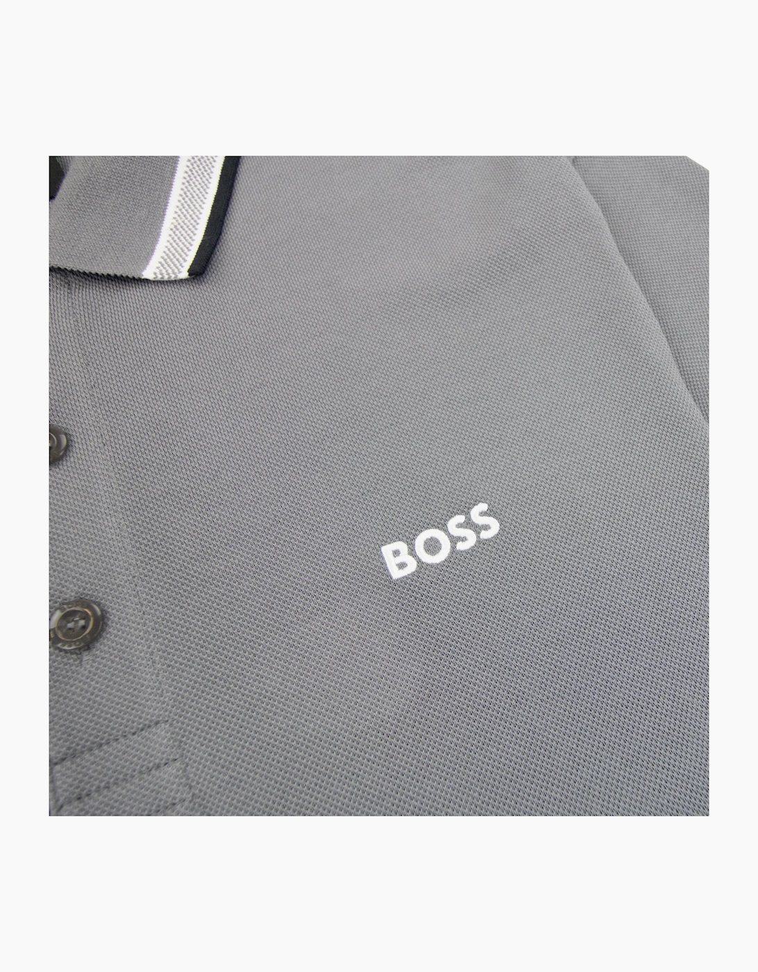 Hugo Boss Embroidered Logo Paddy Polo Grey 036