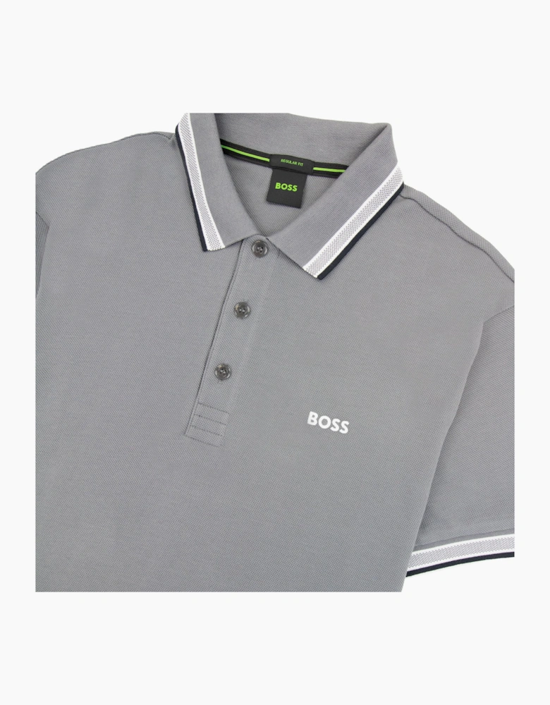 Hugo Boss Embroidered Logo Paddy Polo Grey 036