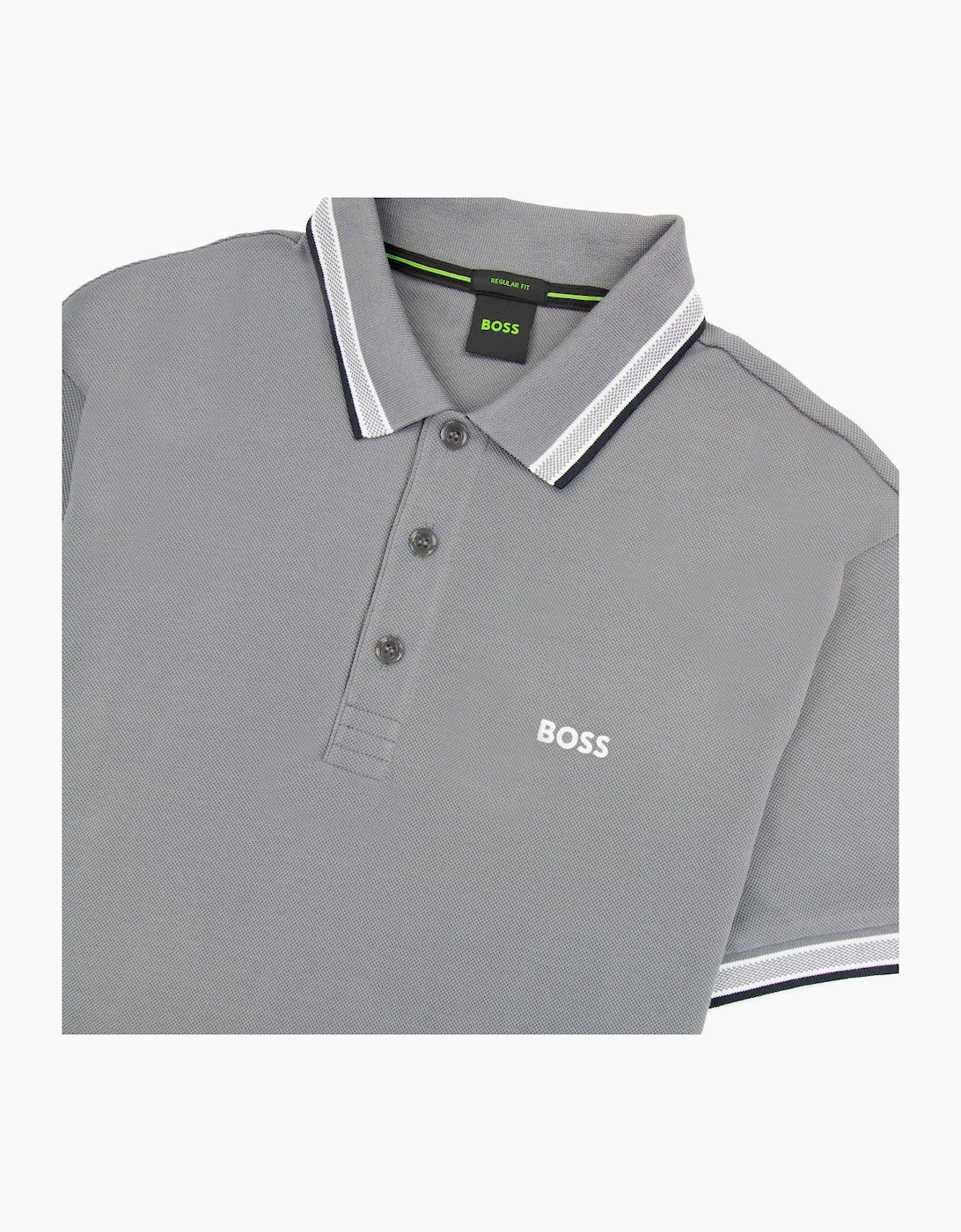 Hugo Boss Embroidered Logo Paddy Polo Grey 036