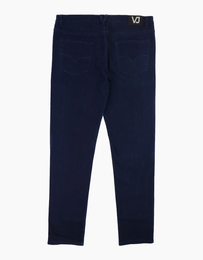 Versace Jeans Vj 5 Pocket Stretch Slim Fit Jean Denim Blue