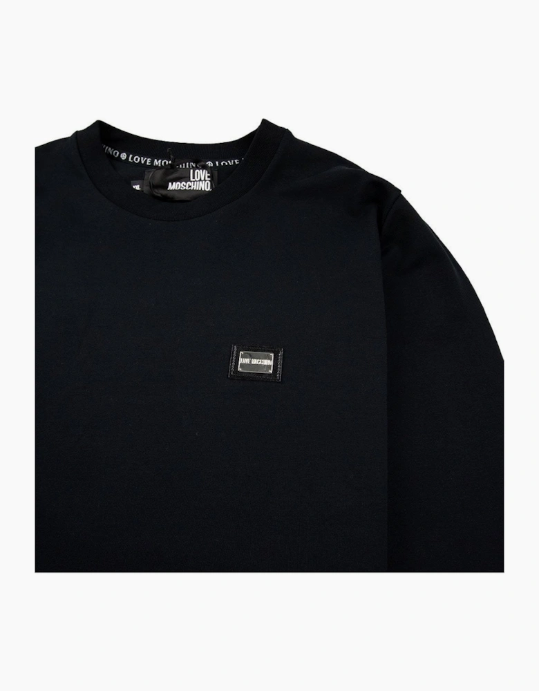 Love Moschino Plaque Sweater Black