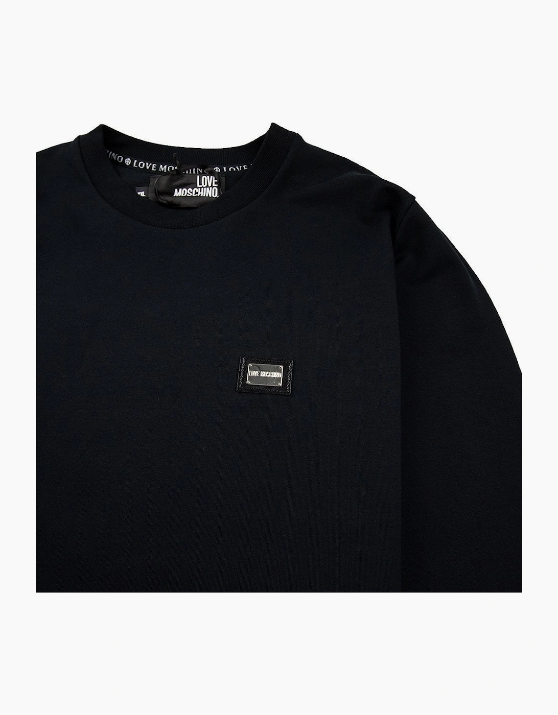 Love Moschino Plaque Sweater Black