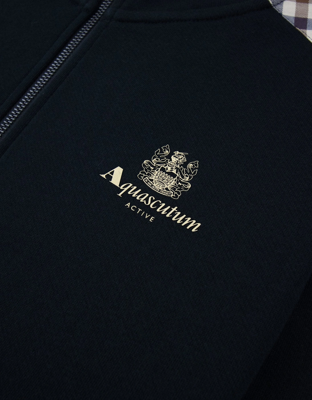 Aquascutum Cc Shoulder 1/4 Zip Sweatshirt 61 Black