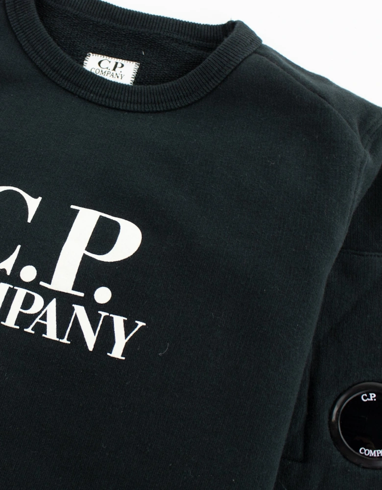Cp Company Undersixteen Basic Lens Crewneck Sweatshirt Black 999