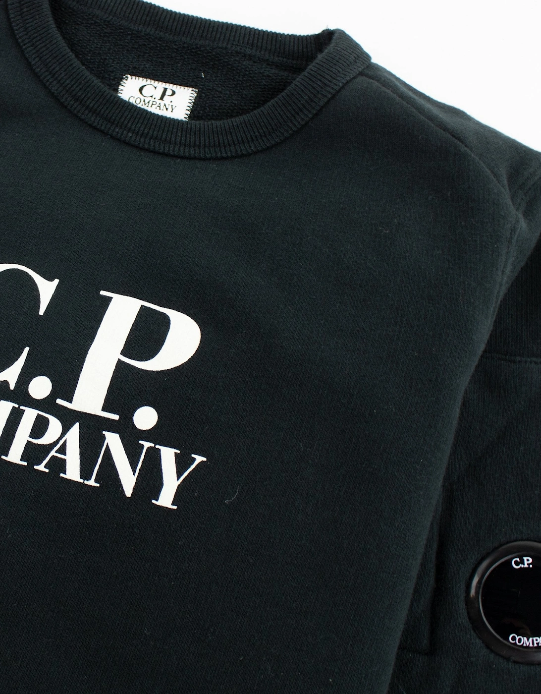 Cp Company Undersixteen Basic Lens Crewneck Sweatshirt Black 999