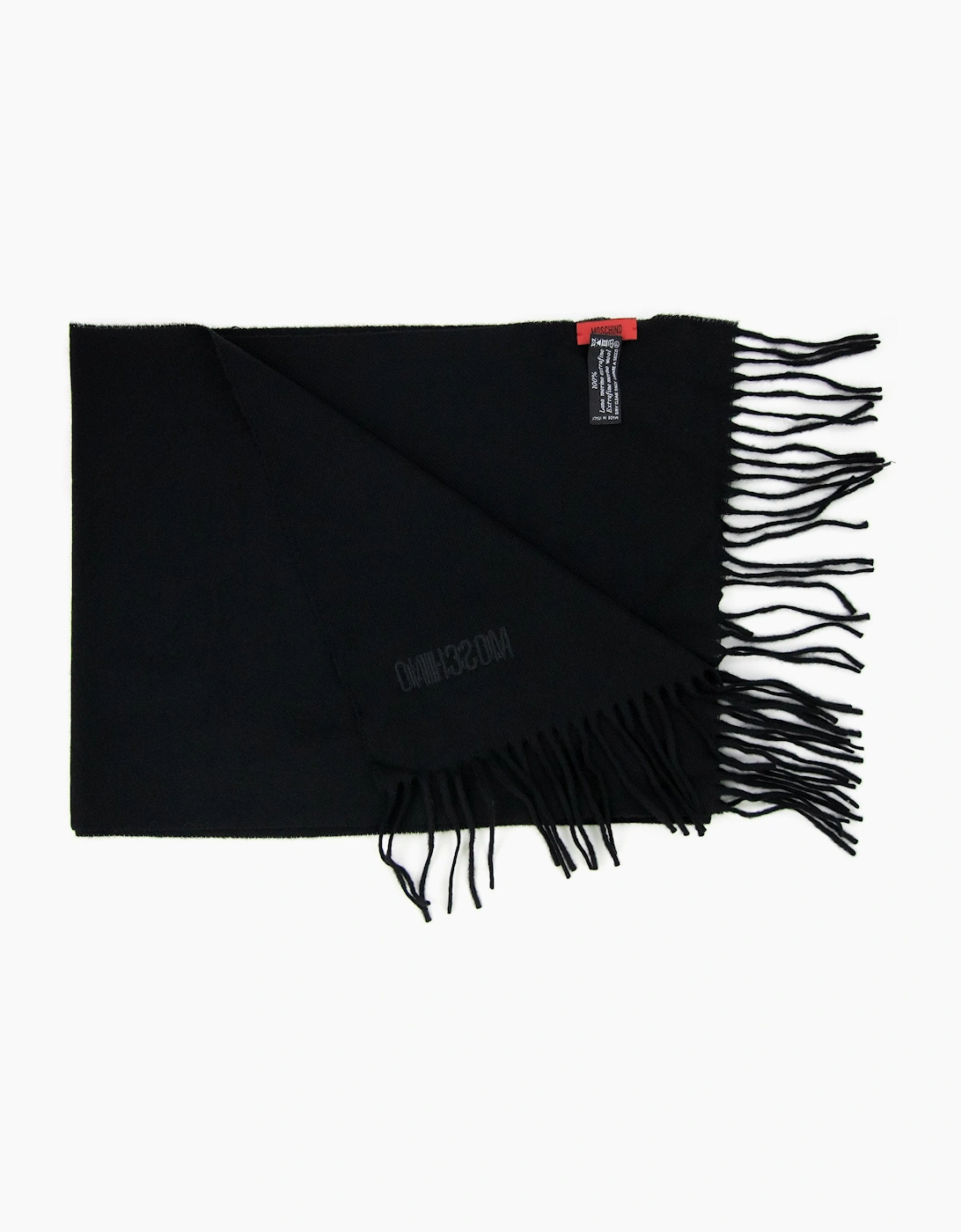 Love Moschino Sciarpa Knitted Logo Scarf Black