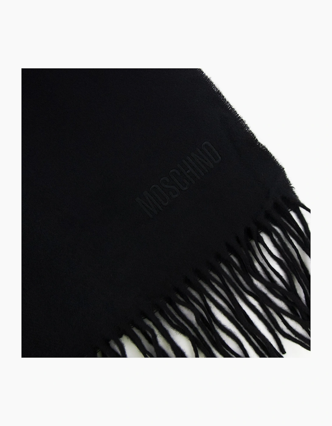 Love Moschino Sciarpa Knitted Logo Scarf Black